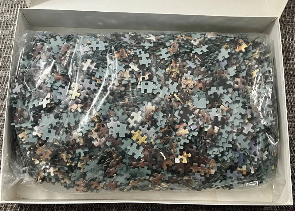 5000 Piece Jigsaw Puzzle War Party Harry Schaare VTG 1997 Sealed Bag F.X. Schmid - Image 3 of 4