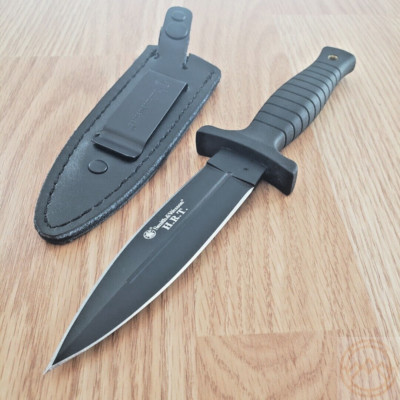 Smith & Wesson HRT Boot Fixed Knife 4.88'' Stainless Steel Blade Rubber Handle