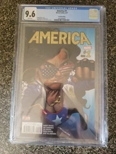 America #1 2nd Print Cgc 9.6 HTF Solo Mcu America Chavez Rare