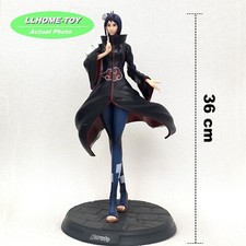 Anime ninja Shippuden Akatsuki Konan stand Action collect Figure Statue Toy Gif