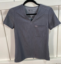 New Figs Technical Collection Women's Scrub Top Gray Size XXS