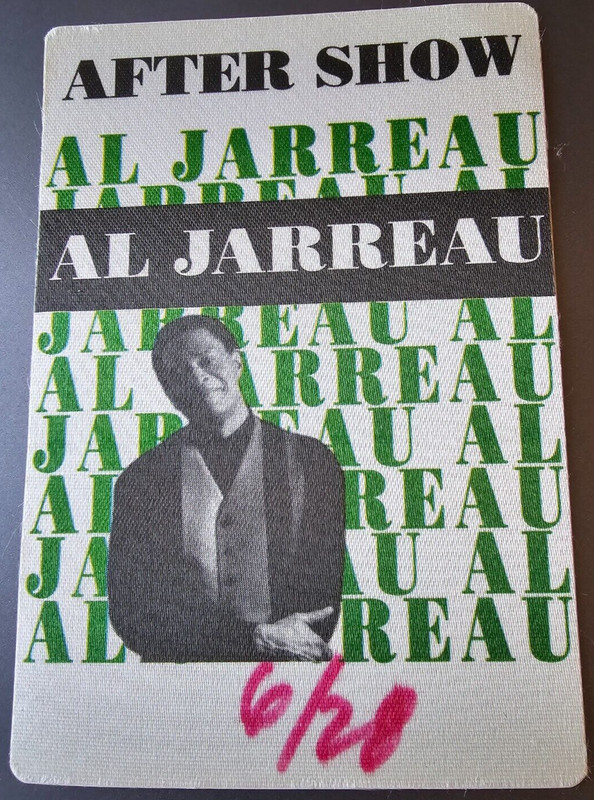 Al Jarreau 1993 Tour Backstage Pass Cloth After Show New