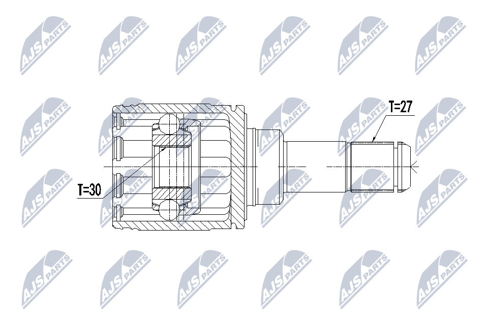 NPW-BM-066 NTY Joint Kit, drive shaft for BMW