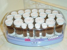 CLAIROL KINDNESS 24 4J, 7L, 9M, 4S VELVET FLOCKED HOT ROLLERS CURLERS M. VH 24