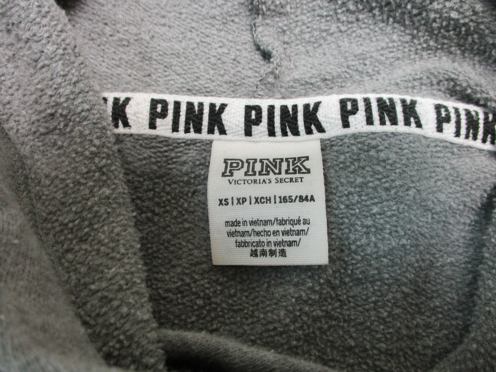 UNDERCOVER Maglione rosa extra small adulto blu grigio felpa con cappuccio logo scritto pullover donna