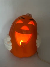 Vintage Halloween Pumpkin Face w/ Hands Light 12" (The Paper Magic Group, 1998)