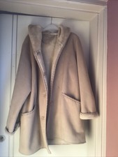 Elvi Long Ladies Coat Beige Colour Size 14/16