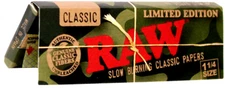 Raw Camo Black 1 1/4 Rolling Papers 50 LVS/PK LIMITED EDITION! USA SHIPPED