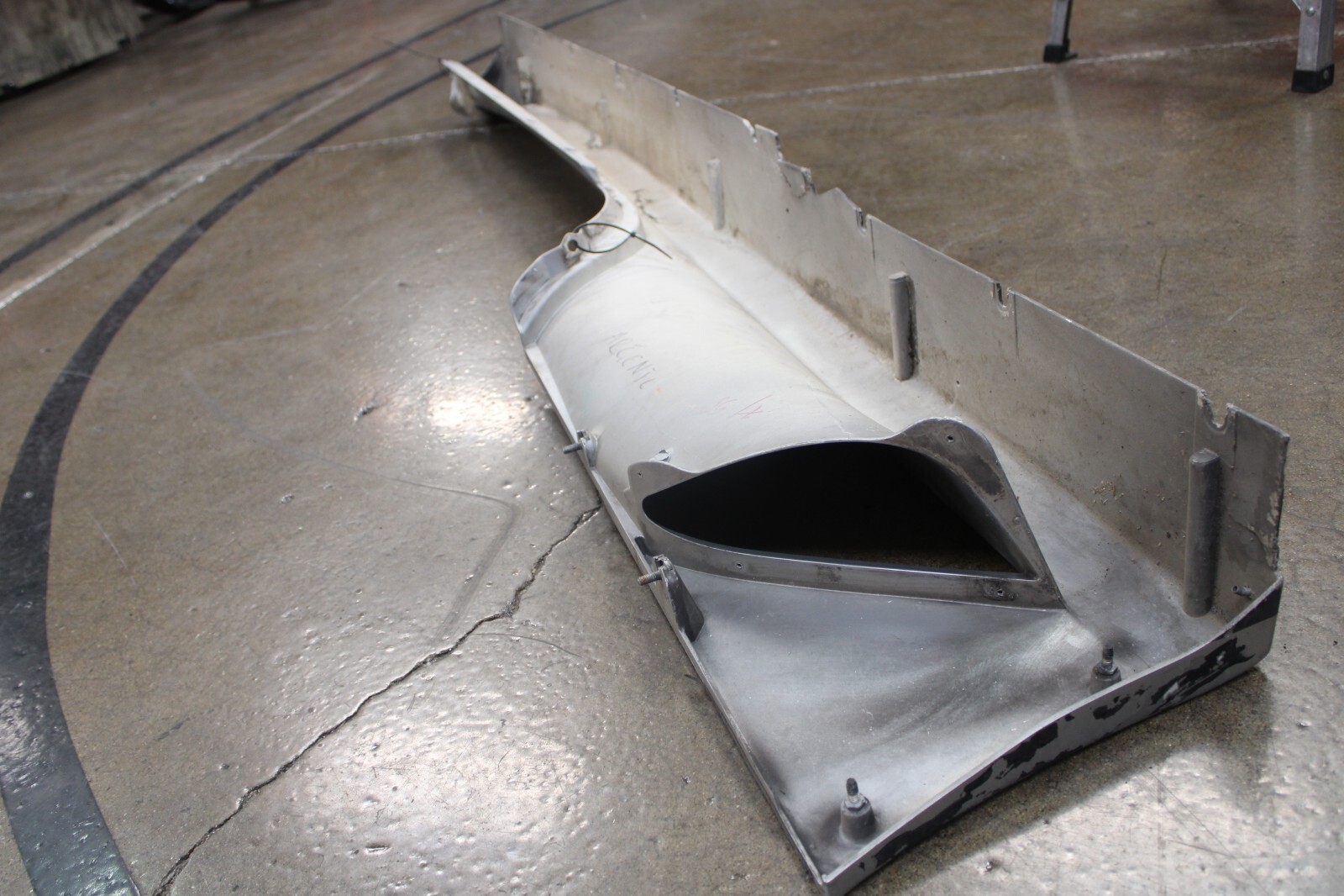 Ferrari F430, Coupe, Spider, LH, Rocker Panel, Silver, Dmg, Used, P/N 68021110