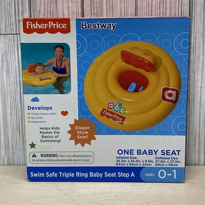 Fisher Price Bestway Baby Seat - Pool Float - Triple Ring - new in box
