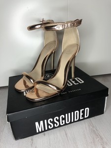 missguided rose gold heels