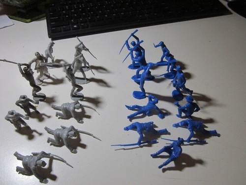 Marx Reissue Civil War Centennial Yanks and Rebs Lot EX
