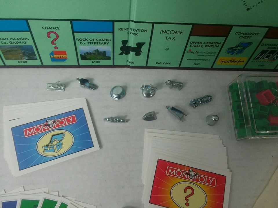 Monopoly Ireland Edition - Juego de mesa de comercio de propiedades de colección 2000 en muy buen estado completo Foto 4 de 4