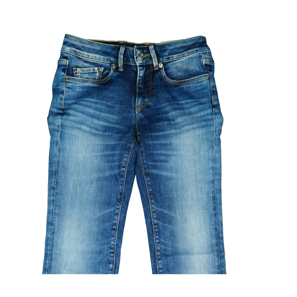 Jean Costello Imprimé Serpent Marron/Camel - Taille W25 L34 (34), Coupe Droite, Occasion Très Bon État