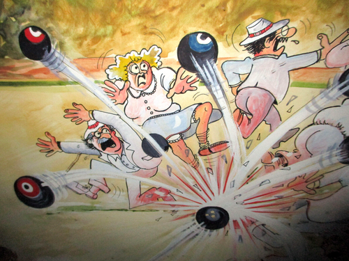 DANNY BYRNE - ORIGINAL LARGE CARTOON - LISTED AND HIGHLY ACCLAIMED ARTIST - Picture 11 of 12
