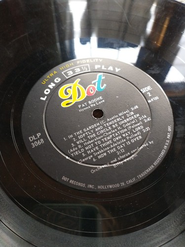 33 RPM LP Record Pat Boone Hymns We Love Dot Records DLP 3068 - Picture 3 of 6