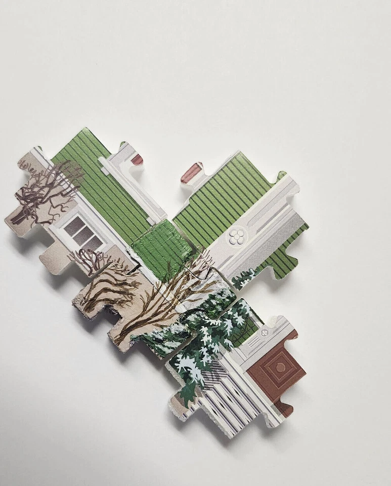 Wrebbit Puzz-3D Victorian Avenue 3D Puzzle 1008 Piece 4 Charming Colorful Houses - Image 3 of 4