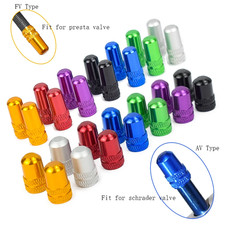 4Pcs Aluminum Bike Valve Caps AV FV Presta Schrader MTB Road Dustproof Covers