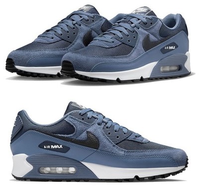 New NIKE Air Max 90 Classic Retro Men's Athletic Sneakers navy blue all  sizes - Main Image
