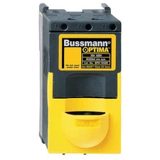 Finger Safe Fuse Block, CC UL Class, 600V AC/DC Volt Rating, 3 Poles, Box Lug