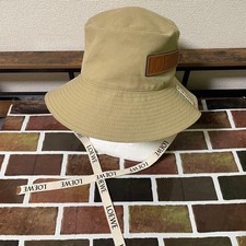 LOEWE Fisherman Hat beige canvas bucket hat