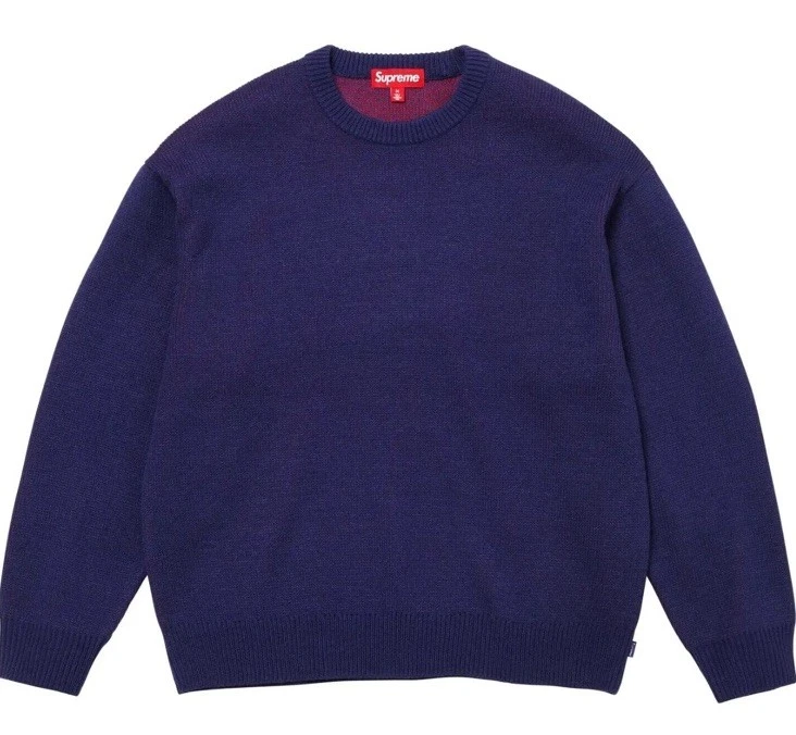 Supreme Money Sweater  Navy FW24 blue f*** size large brand new - Image 2 of 2