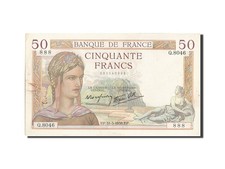 [#205220] Banknote, France, 50 Francs, 50 F 1934-1940   Cérès  , 1938, 1938-03-3