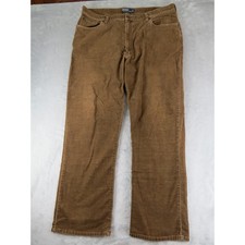 Polo Ralph Lauren Corduroy Pants Brown Straight Leg Mens Size 40x30