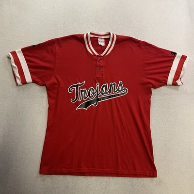 Vintage 80s Southland SDSU Aztec Trojans Jersey Adult Large Red San Diego State