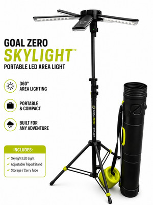 Goal Zero Skylight Portable Area Light Tripod LED Work Light w/ Carry Case