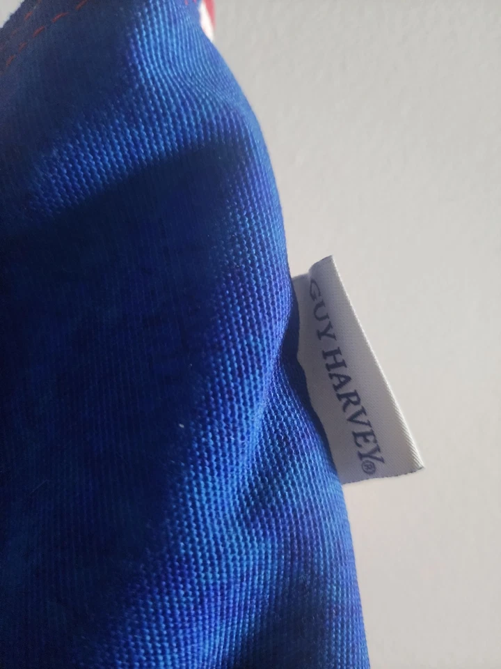 Bolso Bandolera Guy Harvey Azul Océano Tortuga Marina Obra de Arte Original Foto 3 de 4