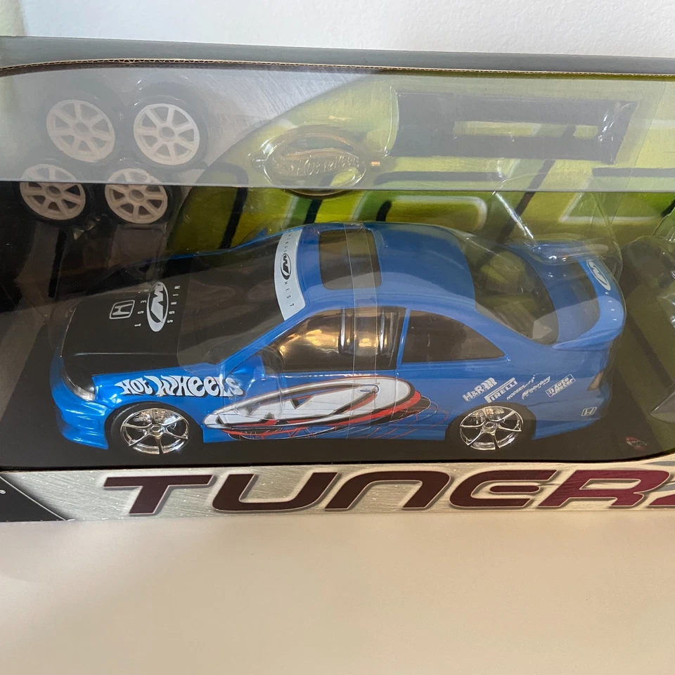 Honda Civic Si escala 1:18 Hot Wheels Tunerz | Wings West Blue Livery | Sellado Foto 4 de 4
