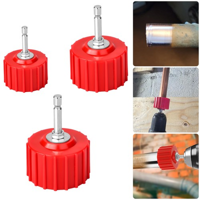 #ad 3PCS 1 2quot; 3 4quot; 1quot; Copper Tube Pipe Cleaning Brush Set for Drill Plumbing Welding $11.48