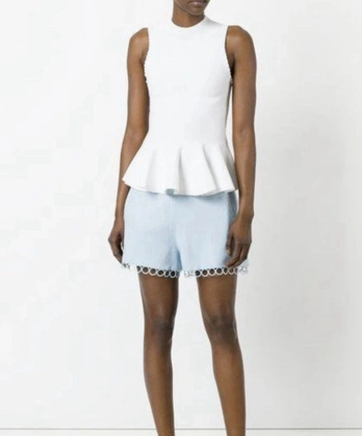 Shorts Zimmermann tamanho 2 AU 12/EUA 8 Winsome Circle Powder designer azul - Imagem 4 de 4
