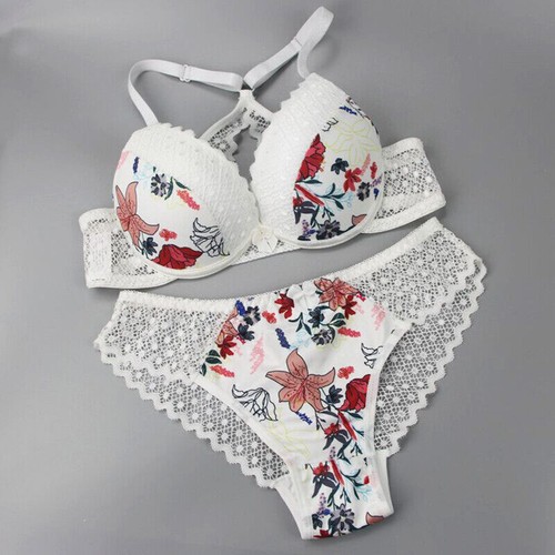 Sexy Schlüpfer Bügel Spitze Dessous Push Up BH und Höschen Sets Damen BH Set - Bild 6 von 37