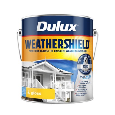 Dulux 4L Blue Gloss Weathershield Exterior Paint - 4L