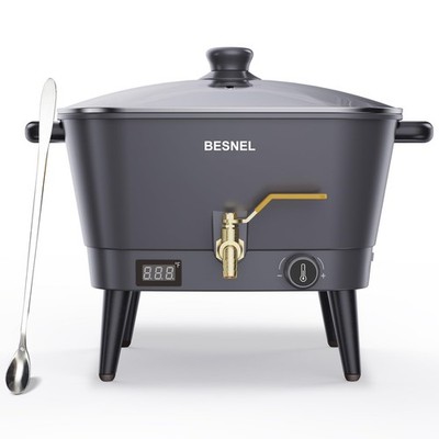 Wax Melter for Candle Making Electric Non Stick 8 Qt Pot