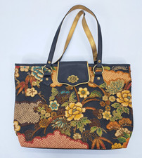 ISABELLA FIORE FLORAL BEADED TAPESTRY HANDBAG