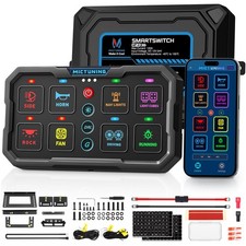 Mictuning 12v Rgb 8 Gang Switch Panel Led Car Switch App Carplay Control Drl Mictuning 12v Rgb 8 Gang Switch Panel Led Car Switch App Carplay Control Drl