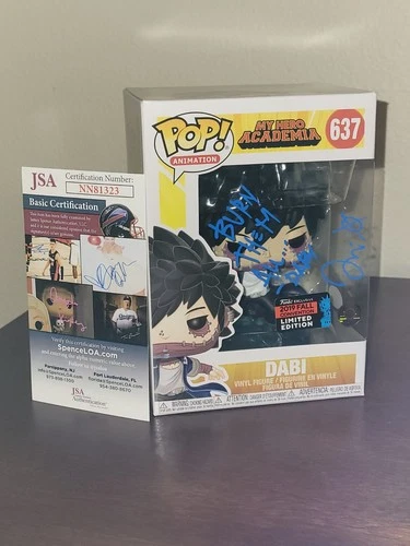 Funko Pop! My Hero Academia 637 Dabi 2019 NYCC Shared Exclusive Signed With JSA