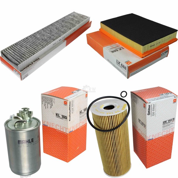 Mahle Kraftstofffilter KL 180 Innenraum LAK 226 Luft LX 688 ÖLfilter OX 143D-image