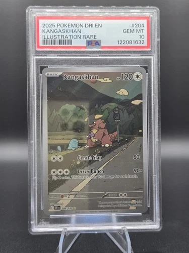 PSA 10 GEM MINT Kangaskhan Destined Rivals Illustration Rare Pokemon 204/182