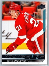 2018-19 Upper Deck #231 Dennis Cholowski Detroit Red Wings RC Rookie Young Guns