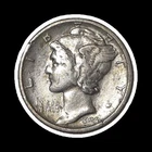 1924-S Mercury Silver Dime Extremely Fine XF SILVER Coin
