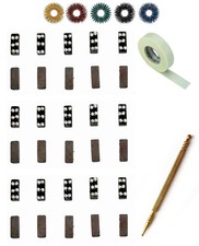Sujok Acupressure 6 Star Cluster Bar Magnets 50nos , Slim Jimmy, Tape 10 Rings