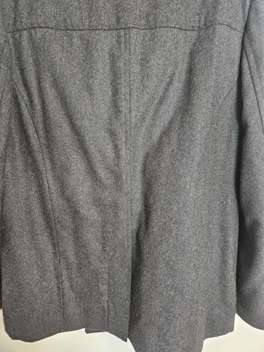 JF J.Ferrar Men Gray Modern Fit Double Breasted Pea Coat Jacket Size L NWOT/Min image 8