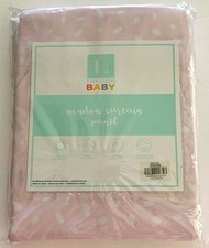 Lush Decor BABY WINDOW CURTAIN PANEL NEW Pink BLOCKS OUT LIGHT/NOISE Nursery