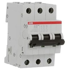 1pc ABB ST203M-B25 Circuit Breaker,Miniature,DIN Rail Mount,B Curve,3 Pole,