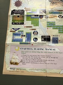 Magic of Scheherazade CUL-AS-US NES Nintendo Insert Poster / Map Only