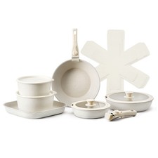 17 Pcs Pots and Pans Set Nonstick Kitchen Cookware Set with Detachable Handle